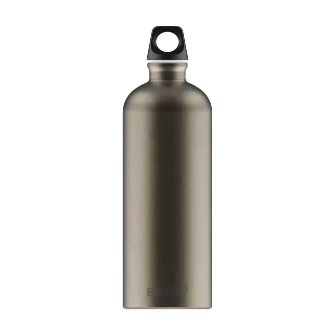GOURDE EN ALUMINIUM SIGG 1L PERSONNALISABLE 'TRAVELLER' - étain