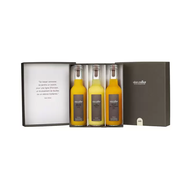 COFFRET PERSONNALISABLE ALAIN MILLAT 'VOYAGE' - marron