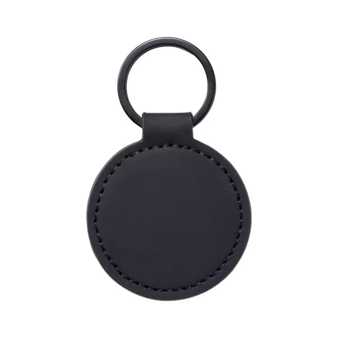 PORTE CLE EN PU PERSONNALISABLE 'OLYMPOS' - noir