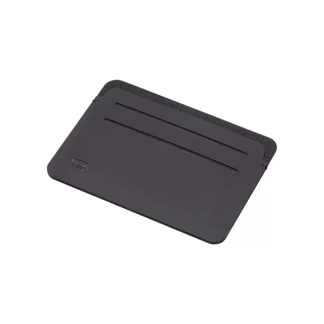 PORTE CARTES EN PU PERSONNALISABLE 'OLYMPOS' - noir
