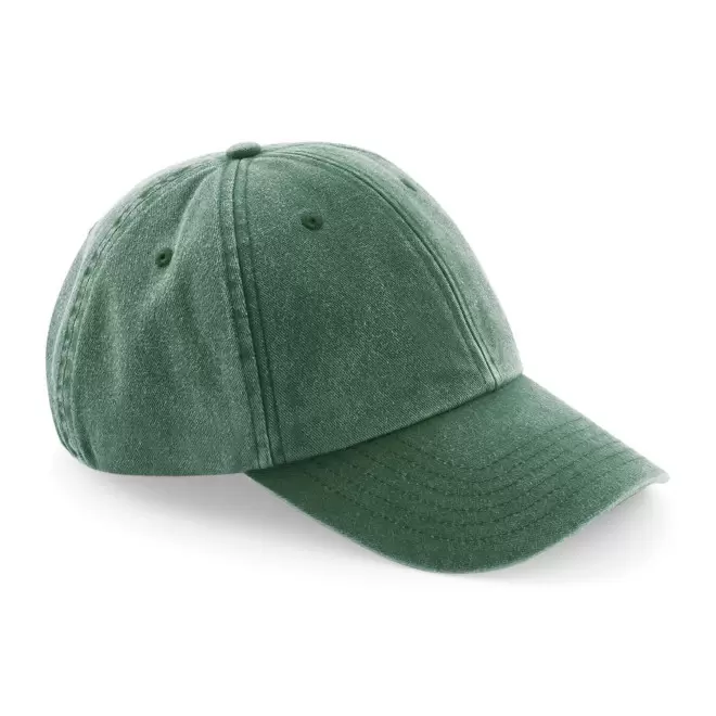 CASQUETTE VINTAGE PROFIL BAS PERSONNALISABLE 'KAPICA' - vert bouteille