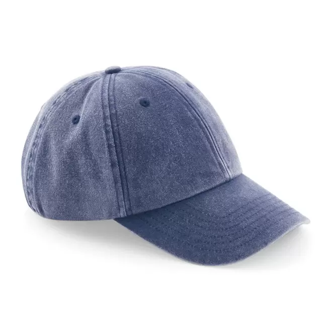 CASQUETTE VINTAGE PROFIL BAS PERSONNALISABLE 'KAPICA' - bleu foncé