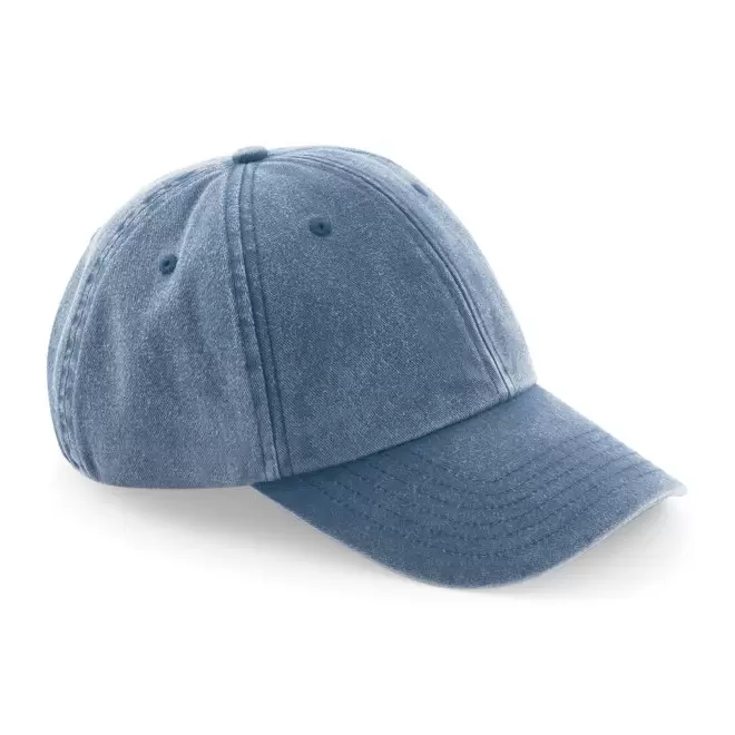 CASQUETTE VINTAGE PROFIL BAS PERSONNALISABLE 'KAPICA' - bleu jean