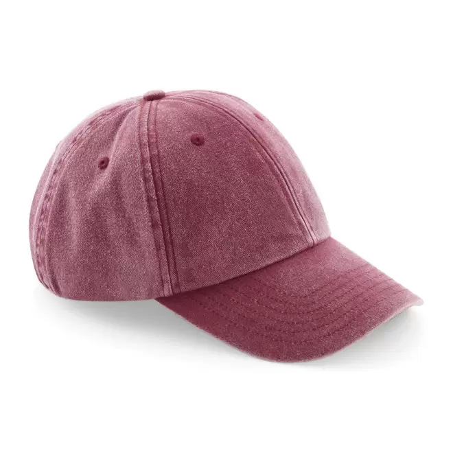CASQUETTE VINTAGE PROFIL BAS PERSONNALISABLE 'KAPICA' - rouge
