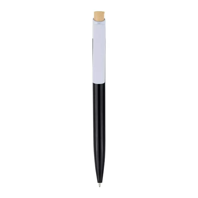 STYLO A BILLE EN R-ABS PERSONNALISE 'FIGUIA' - noir