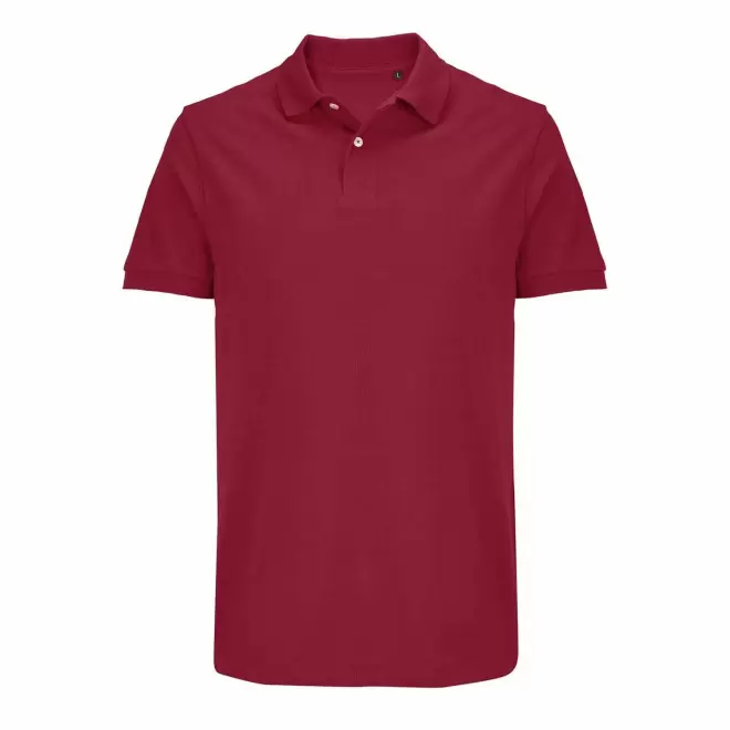 POLO MIXTE PERSONNALISABLE COULEUR 'PACIFIC' 210G/M2 - rouge foncé
