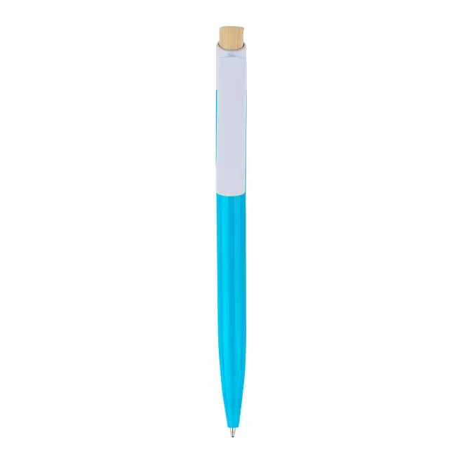 STYLO A BILLE EN R-ABS PERSONNALISE 'FIGUIA' - bleu clair