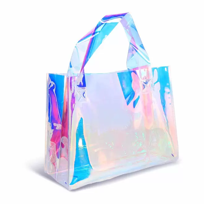SAC EN PVC HOLOGRAPHIQUE PERSONNALISABLE 'AVICO' - holographique