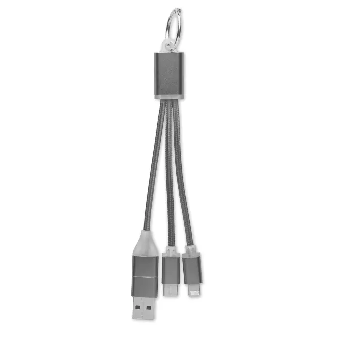 CABLE DE CHARGE PERSONNALISABLE 'FIBOU SMART MINI' - titanium