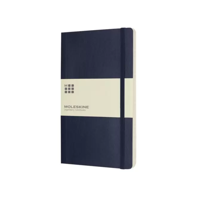 CARNET SOUPLE PERSONNALISABLE' LIGNE MOLESKINE 'CLASSIC' - bleu