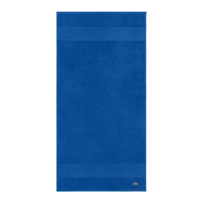 SERVIETTE 50X100CM LACOSTE PERSONNALISABLE 'LE CROCO' - bleu