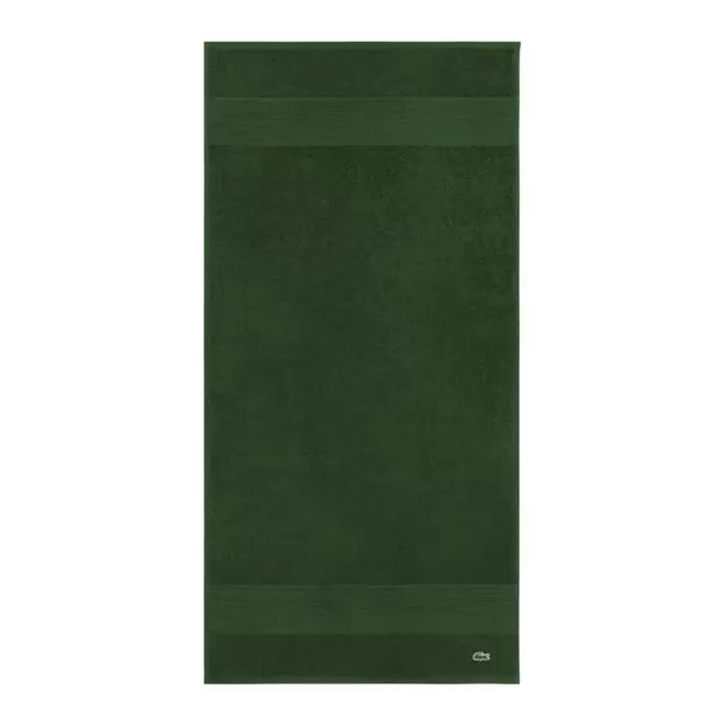 DRAP DE BAIN LACOSTE PERSONNALISABLE 'LE CROCO' - vert