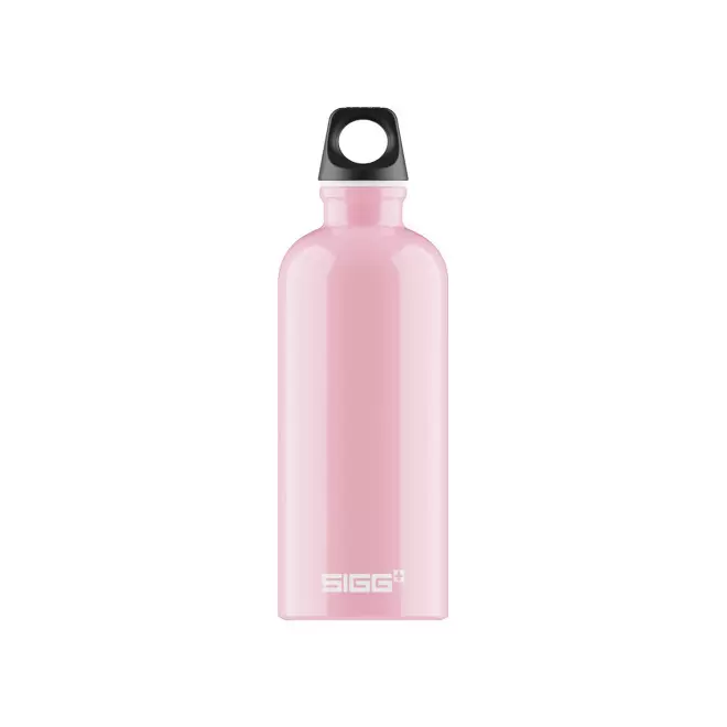 GOURDE EN ALUMINIUM SIGG 600ML PERSONNALISEE 'TRAVELLER' - rose brillant
