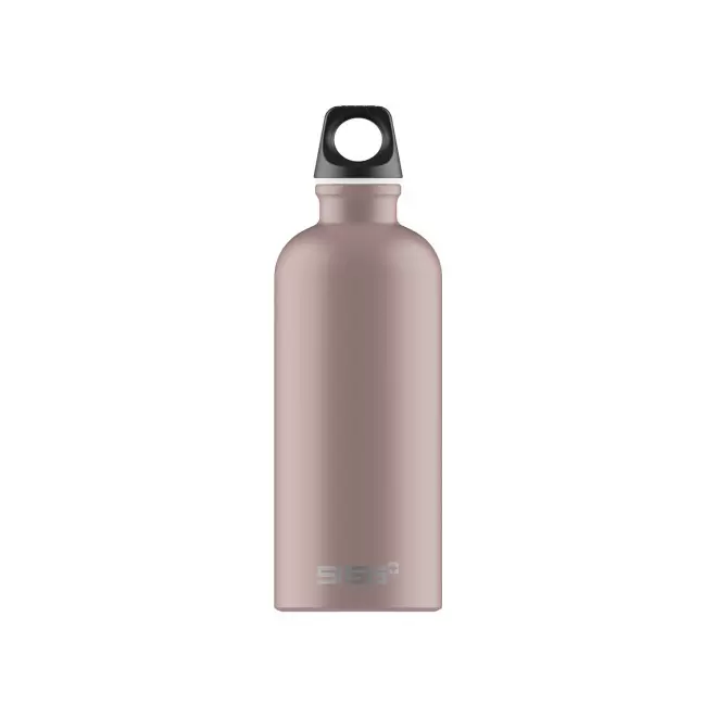 GOURDE EN ALUMINIUM SIGG 600ML PERSONNALISEE 'TRAVELLER' - vieux rose mat