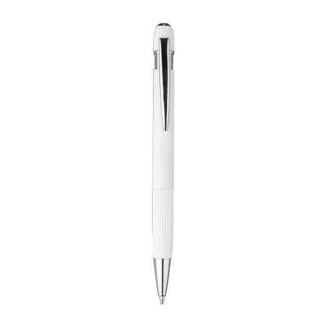 STYLO PERSONNALISABLE EN ALU RECYCLE 'POLUX' - blanc