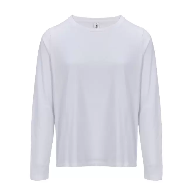 T-SHIRT PERSONNALISABLE FEMME ML BLANC 'MONARCH' 150G/M2 - blanc