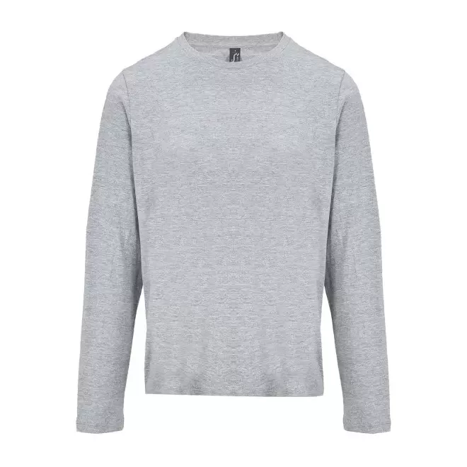 T-SHIRT PERSONNALISABLE FEMME ML COULEUR 'MONARCH' 150G/M2 - gris chiné