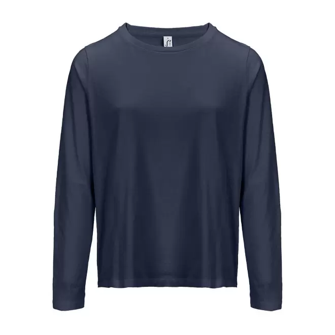 T-SHIRT PERSONNALISABLE FEMME ML COULEUR 'MONARCH' 150G/M2 - bleu marine