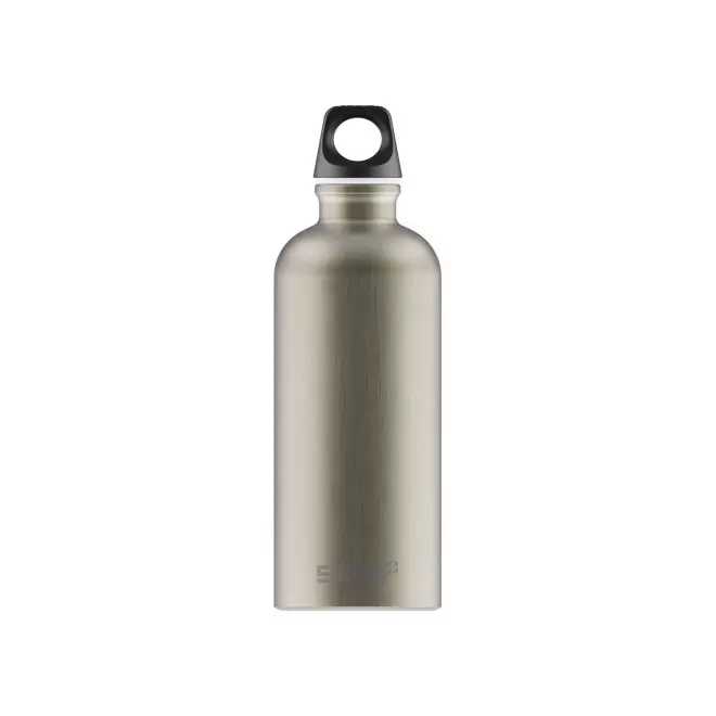 GOURDE EN ALUMINIUM SIGG 600ML PERSONNALISEE 'TRAVELLER' - étain