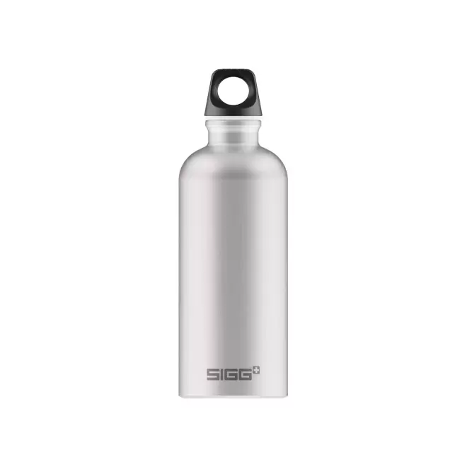 GOURDE EN ALUMINIUM SIGG 600ML PERSONNALISEE 'TRAVELLER' - alu brossé
