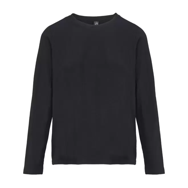 T-SHIRT PERSONNALISABLE FEMME ML COULEUR 'MONARCH' 150G/M2 - noir profond