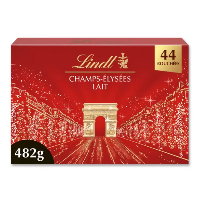 GRAND COFFRET LINDT PERSONNALISABLE 'CHAMPS-ELYSEES' - lait