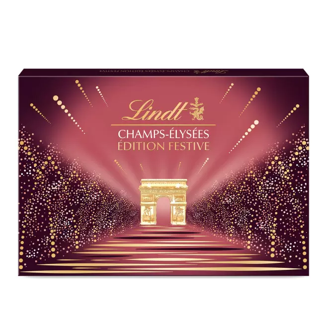 PETIT COFFRET PERSONNALISABLE LINDT 'CHAMPS-ELYSEES' - édition festive