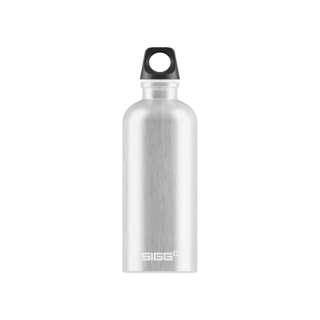 GOURDE EN ALUMINIUM SIGG 600ML PERSONNALISEE 'TRAVELLER' - alu transparent