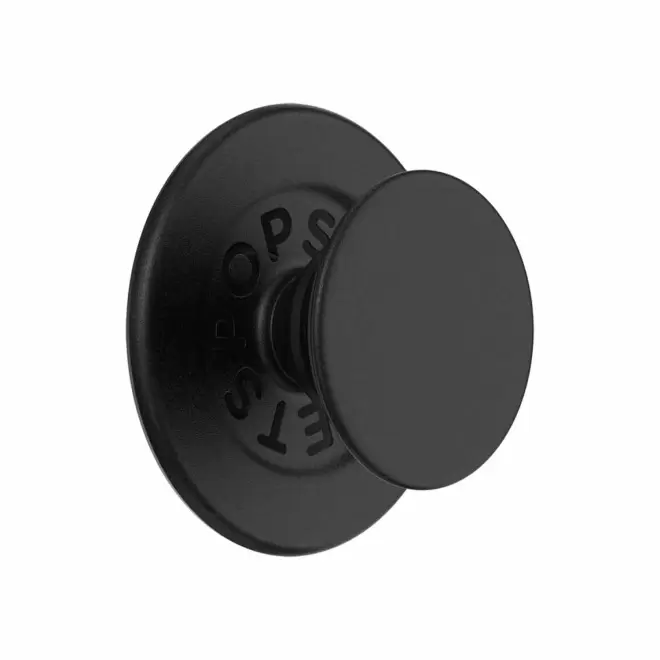 SUPPORT TELEPHONE PERSONNALISABLE 'POPGRIP MAGSAFE' - noir opaque