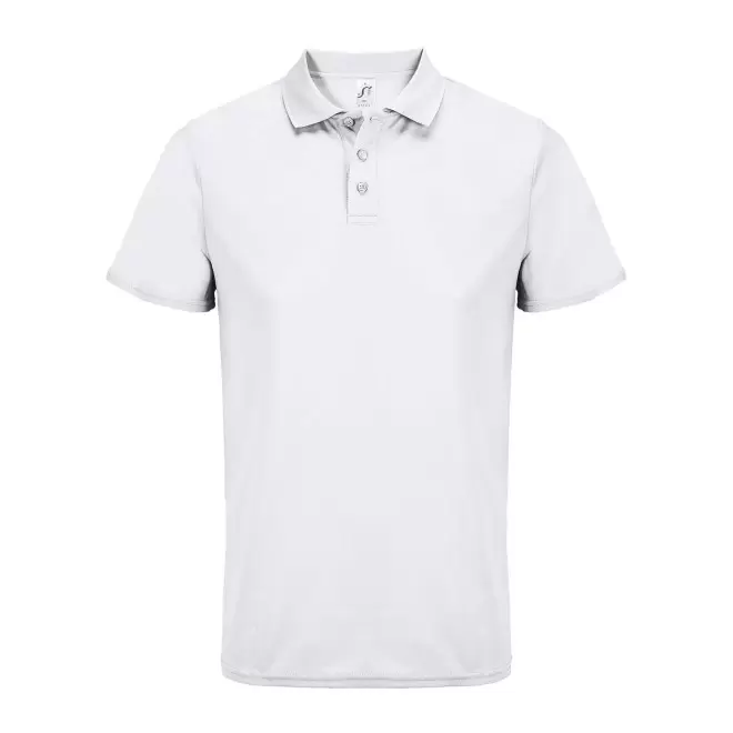 POLO DE SPORT PERSONNALISABLE MIXTE 'PITCHER' - blanc