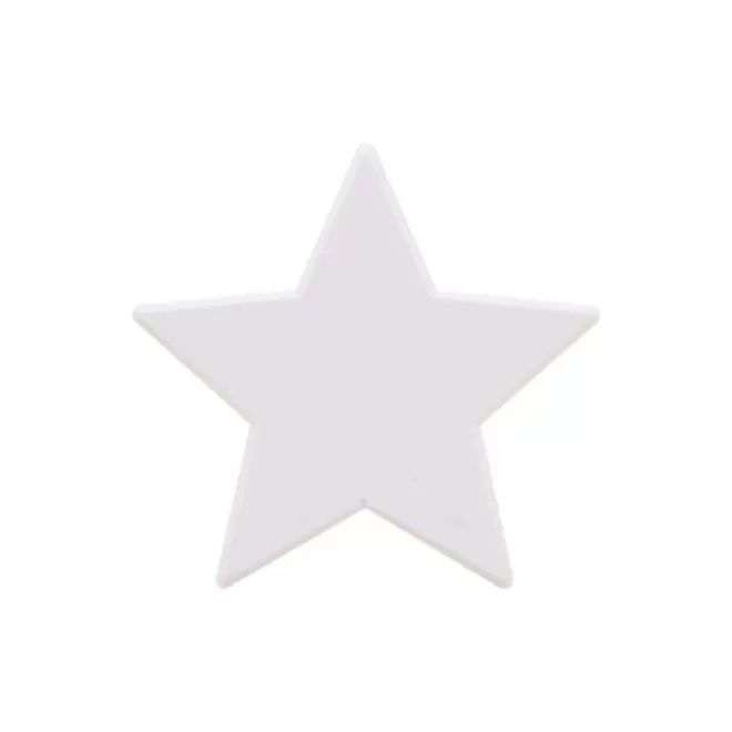 JETON DE FETES ET MANEGE PERSONNALISABLE 'FUNZY ETOILE' - blanc - 7x7cm