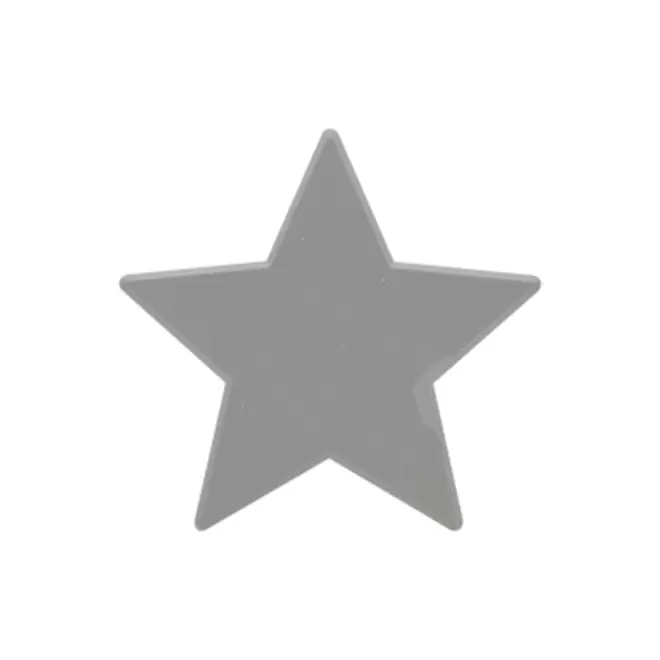 JETON DE FETES ET MANEGE PERSONNALISABLE 'FUNZY ETOILE' - argenté - 7x7cm