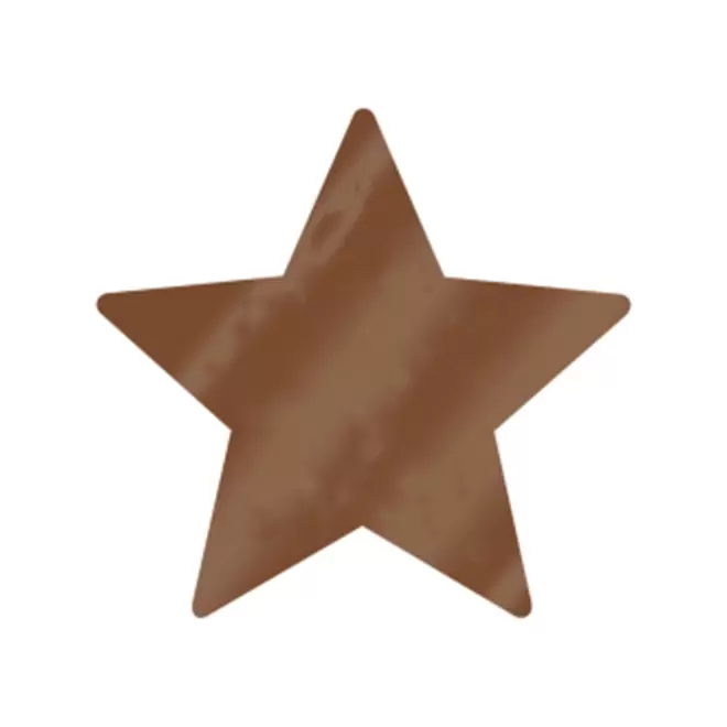 JETON DE FETES ET MANEGE PERSONNALISABLE 'FUNZY ETOILE' - cuivre - 9x9cm