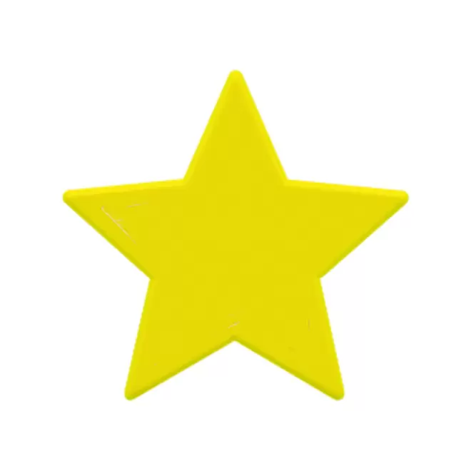 JETON DE FETES ET MANEGE PERSONNALISABLE 'FUNZY ETOILE' - jaune - 9x9cm