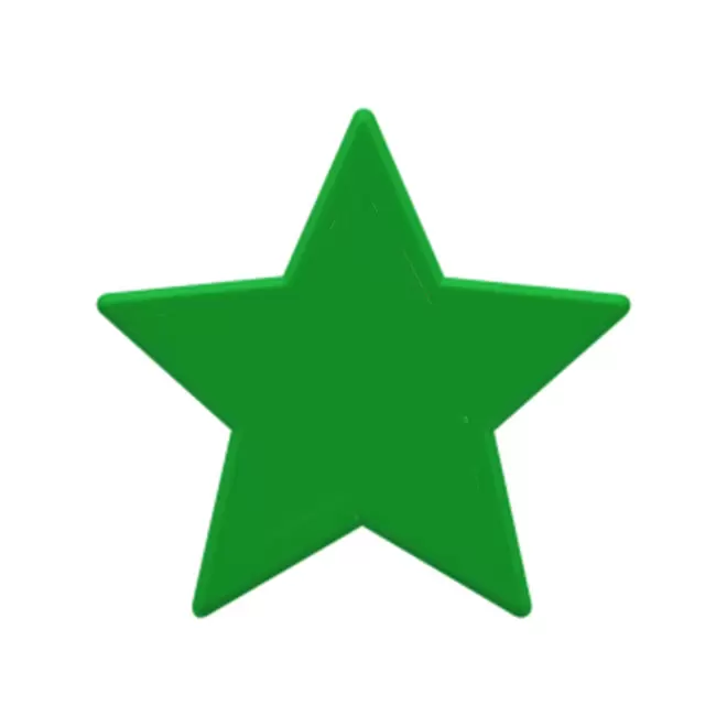 JETON DE FETES ET MANEGE PERSONNALISABLE 'FUNZY ETOILE' - vert clair - 9x9xcm