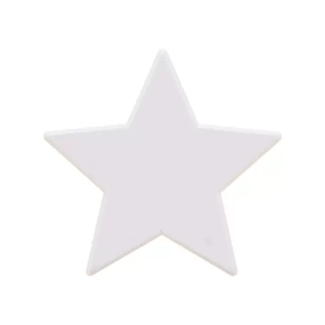 JETON DE FETES ET MANEGE PERSONNALISABLE 'FUNZY ETOILE' - blanc - 9x9cm