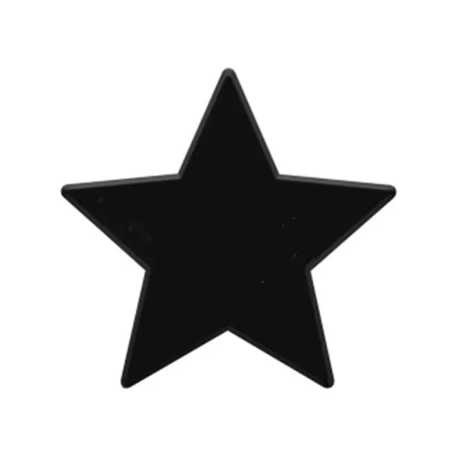 JETON DE FETES ET MANEGE PERSONNALISABLE 'FUNZY ETOILE' - noir - 9x9cm