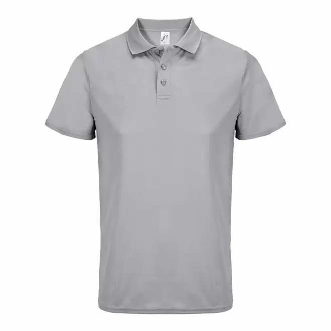 POLO DE SPORT PERSONNALISABLE MIXTE 'PITCHER' - gris pur