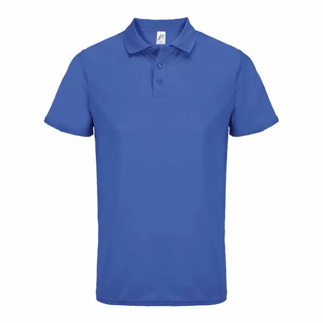 POLO DE SPORT PERSONNALISABLE MIXTE 'PITCHER' - bleu royal