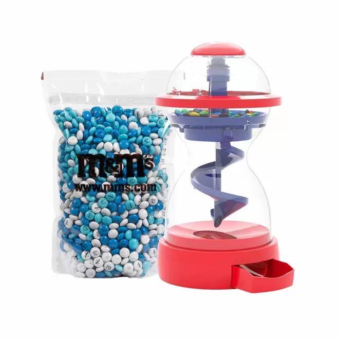 SACHET VRAC M&M'S ET DISTRIBUTEUR PERSONNALISABLE  - rouge