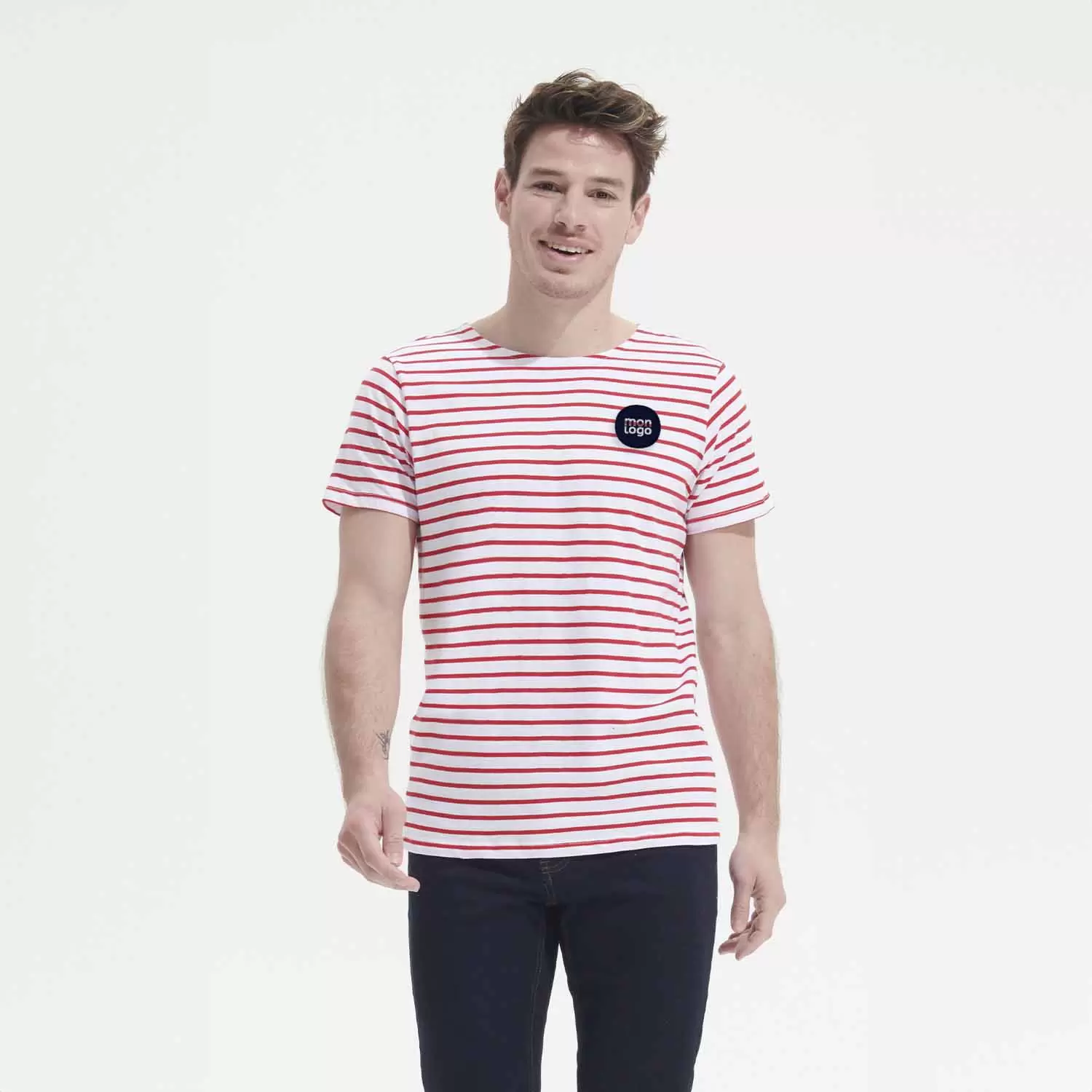 Tee-shirt Marinière Publicitaire 'Miles' Objet Promotionnel