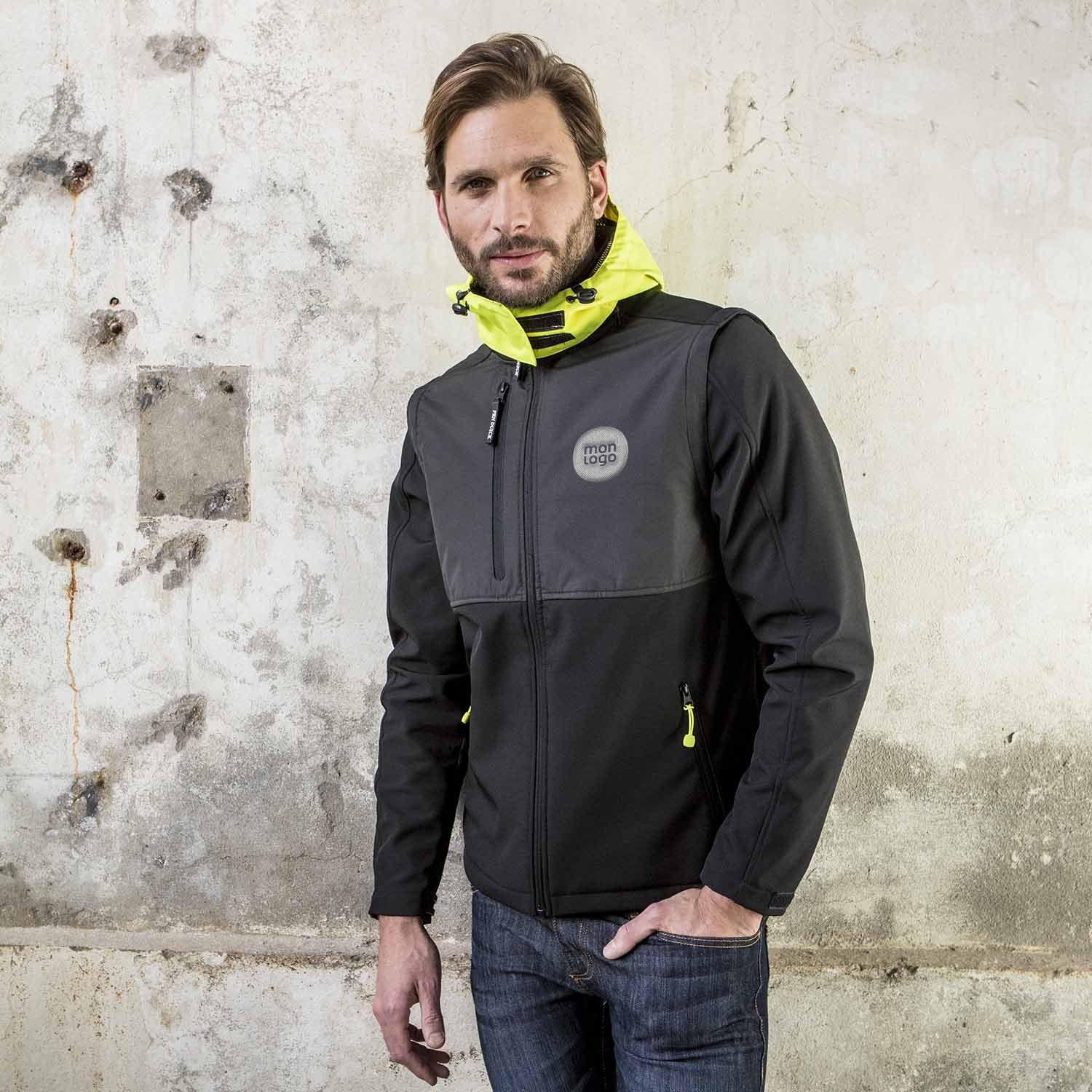 Veste noire Magellan extérieur homme 2XL fermeture éclair