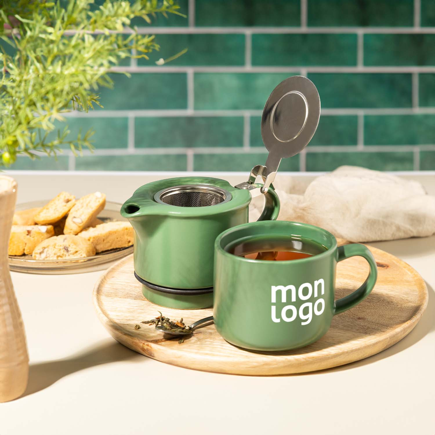 Tupperware I30 Microplus 31050 Théière Turquoise 1,0 l Passe au micro-ondes