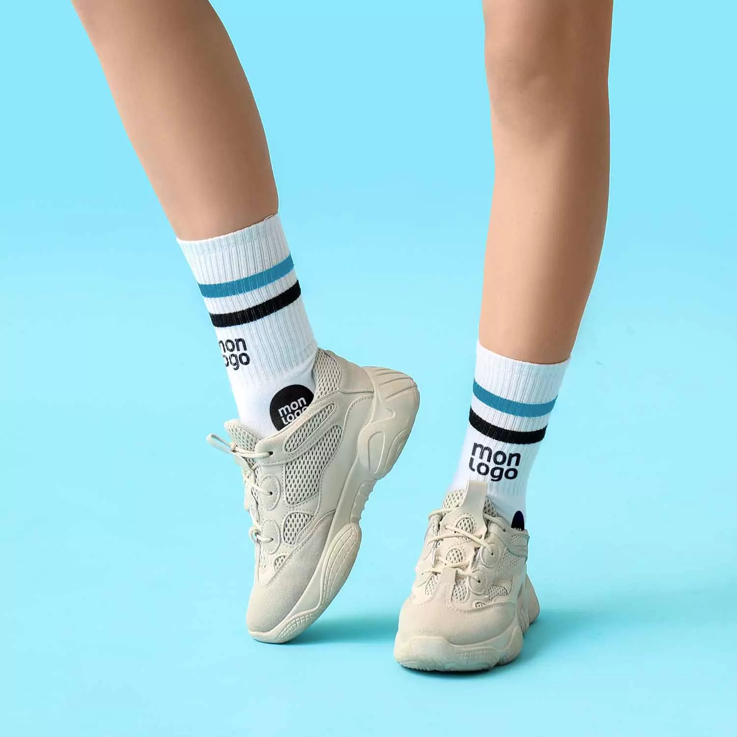 Lot De 3 Paires Chaussettes Sport Coton Femme RYMAUP – Chaussettes Esthétiques Marron, Douces Et Respirantes, Pointures 36-41