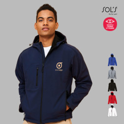 VESTE SOFTSHELL A CAPUCHE HOMME 'REPLAY ' 340 GR/M²