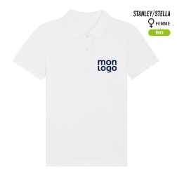 POLO PERSONNALISE STANLEY/STELLA® BLANC BIO 'ELLISER'