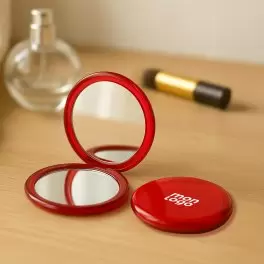 DOUBLE MIROIR DE POCHE PERSONNALISÉ 'BEAUTY DOUBLE'