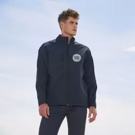 VESTE PUBLICITAIRE ZIPPÉE SOFTSHELL HOMME 'RELAX' 340 GR/M²