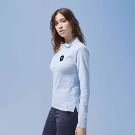 POLO PUBLICITAIRE FEMME MANCHES LONGUES 'PODIUM'