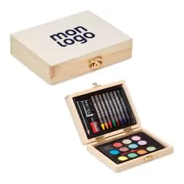 COFFRET À DESSIN PERSONNALISABLE 24 PIECES 'PINTI'